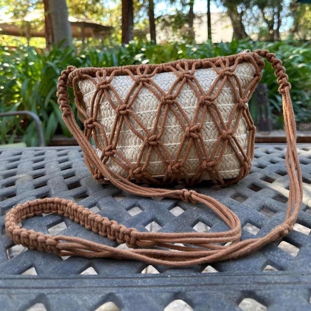 Universal Thread Brown Macrame Crossbody Bag